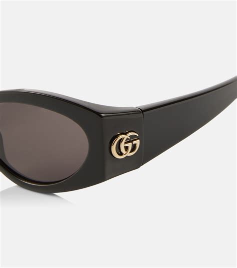 gucci 53mm small oval sunglasses|gucci tortoise shell eyeglasses.